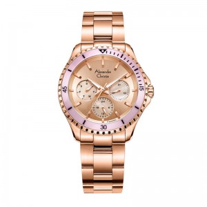 Alexandre Christie AC 2A54 Rosegold Pink BFBRGLNPN Ceramic Ring